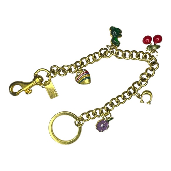 Coach Motif Keyring Bag Charm